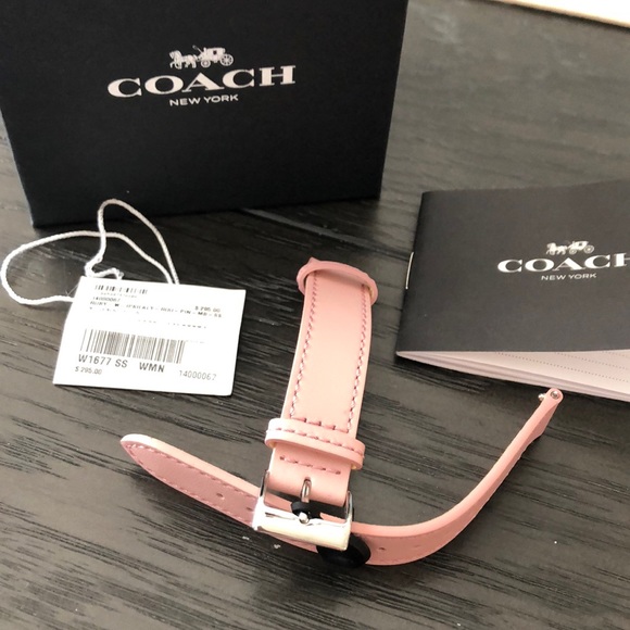 Coach Accessories - Coach Pink Leather Strap for Interchangeable Watch NWT